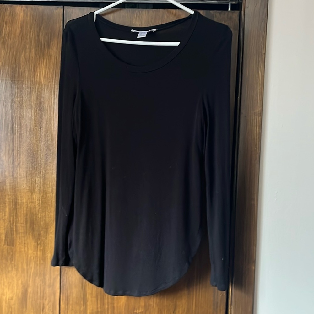 Long black tee